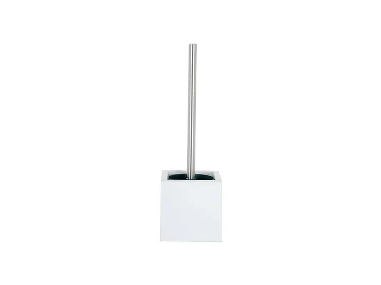 Brosse Wc avec support MDF & Inox Blanc MSV