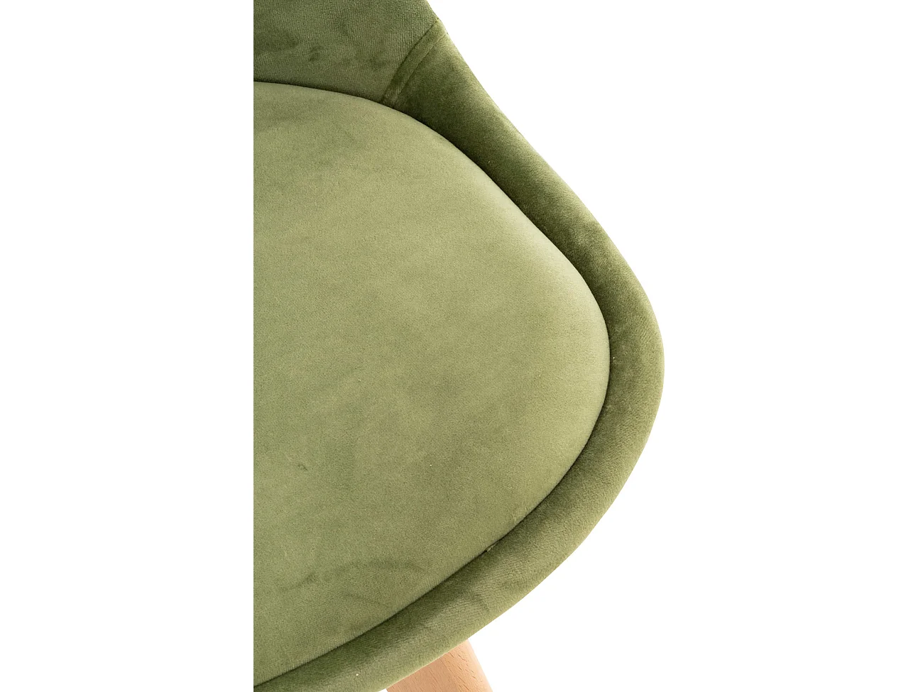 Lot de 4  chaise salle à manger - Velours - Vert clair - Linares