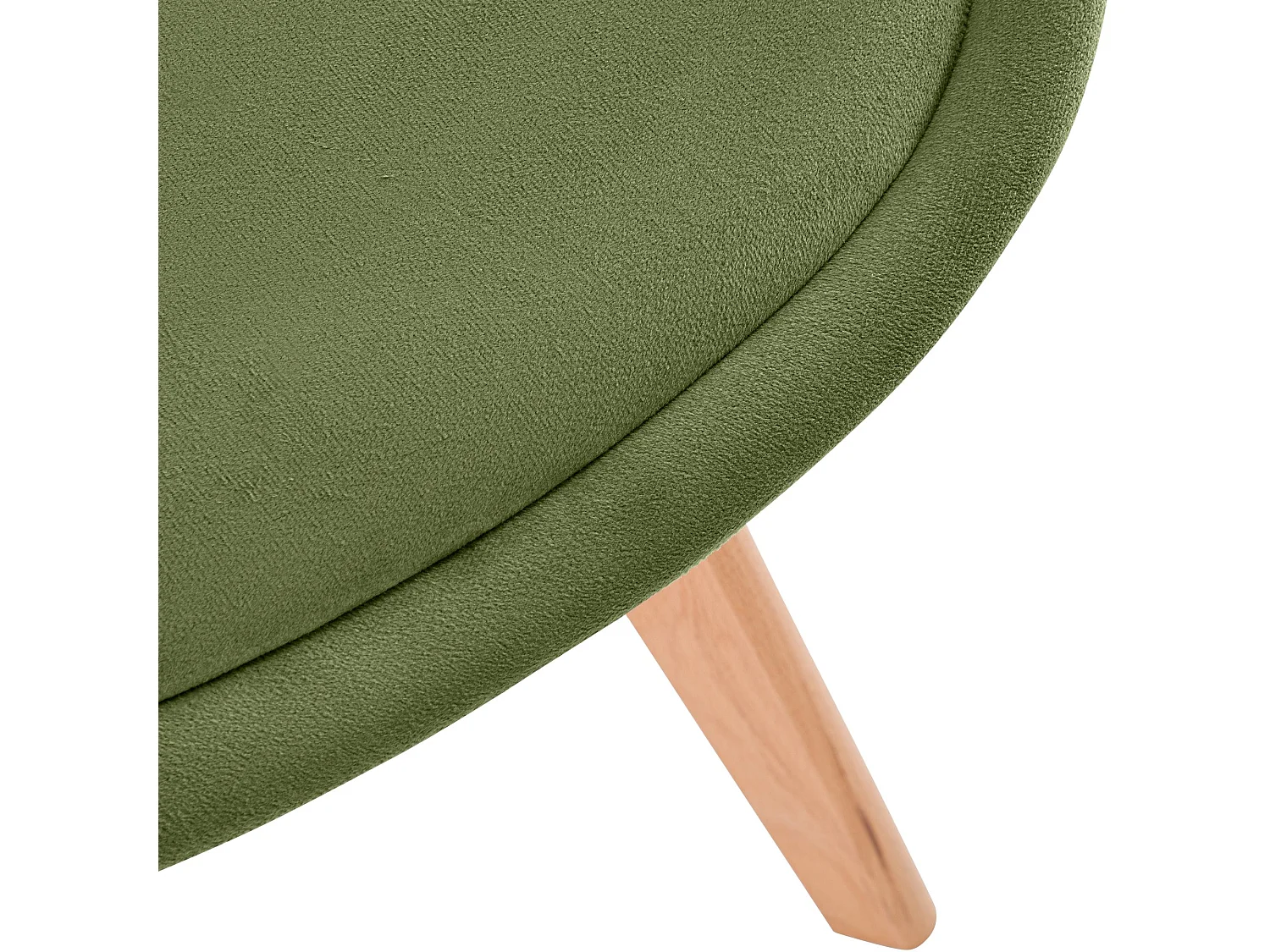 Lot de 4  chaise salle à manger - Velours - Vert clair - Linares