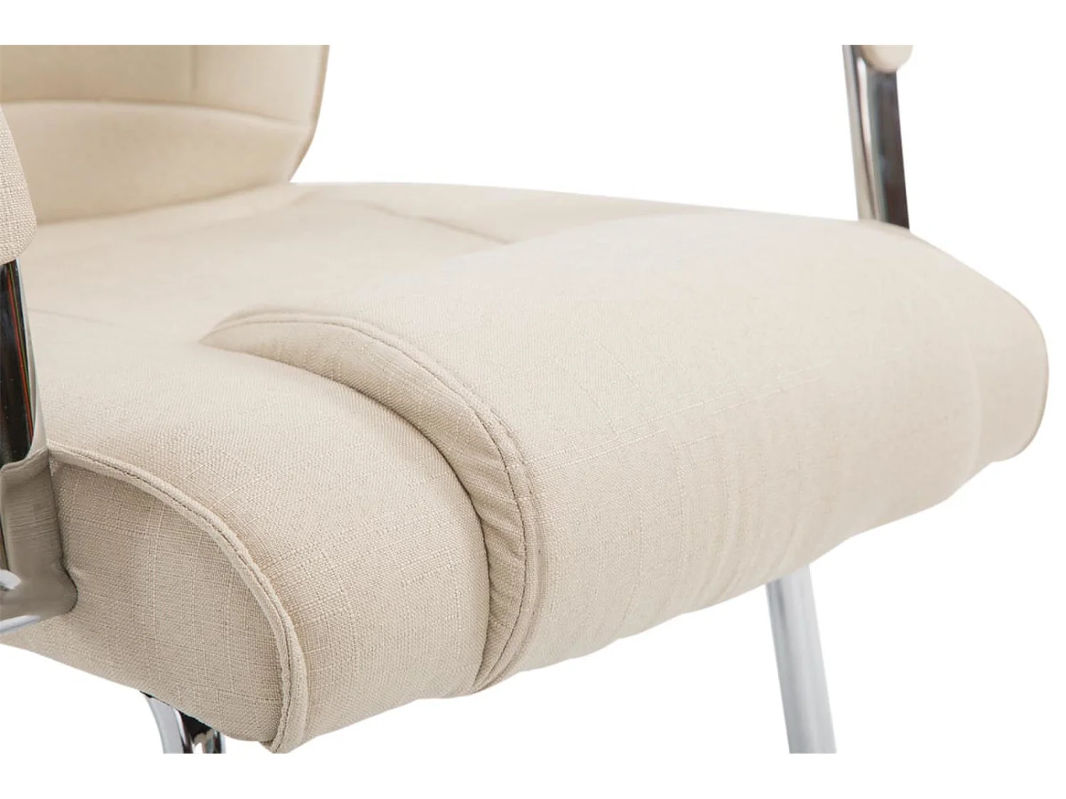 Lot de 2  chaises oscillantes - Tissu & Nature - Crème - Attila