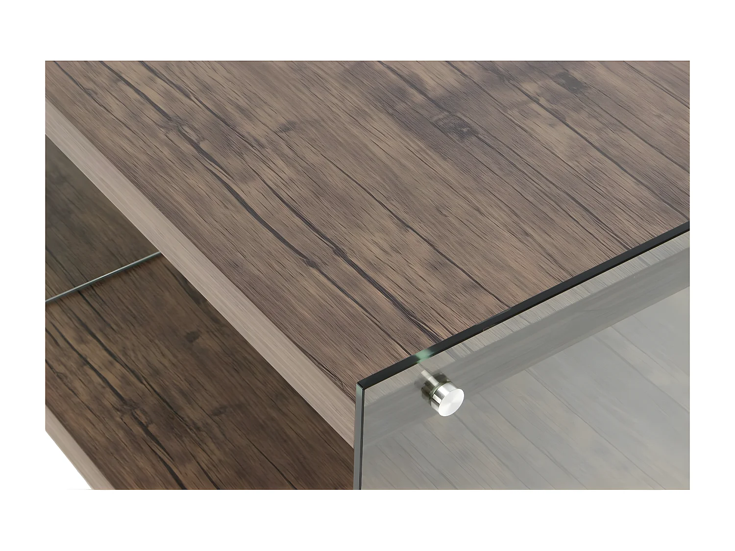 Meuble TV Design "Elementary" 120cm Marron Clair