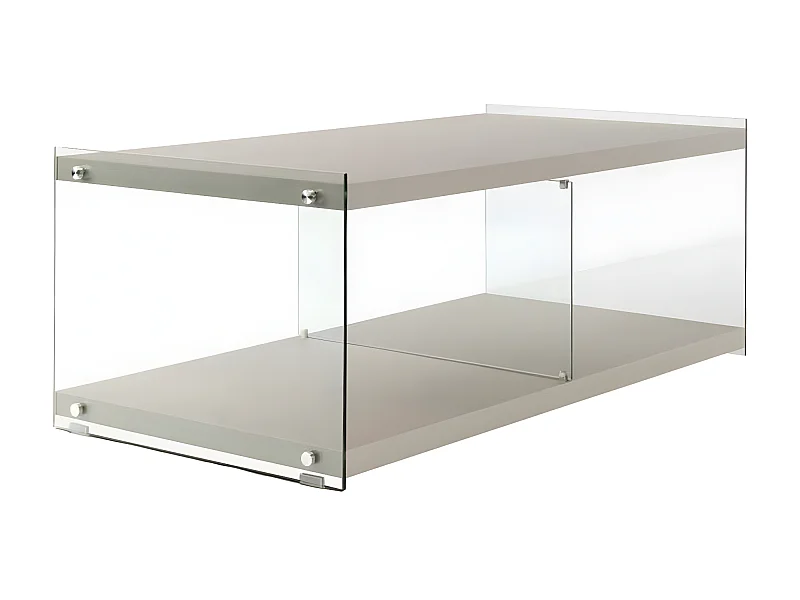Meuble TV Design "Elementary" 120cm Argent