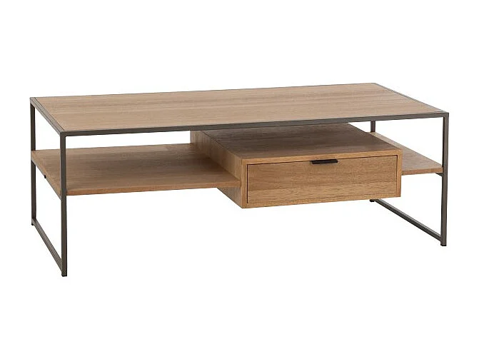 Meuble TV 1 Tiroir "Giuseppe" 120cm Naturel