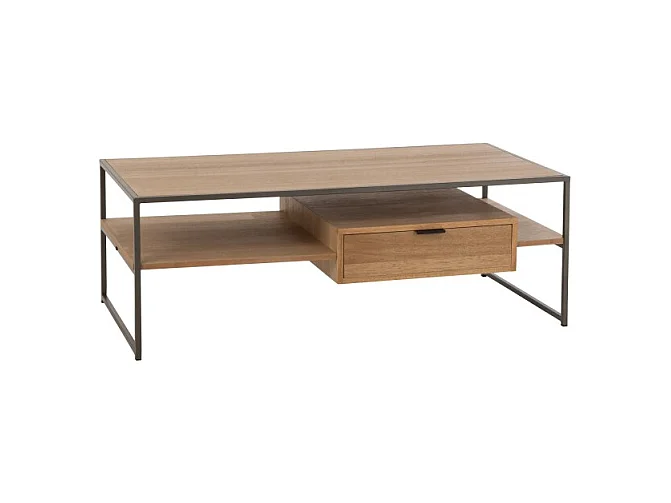 Meuble TV 1 Tiroir "Giuseppe" 120cm Naturel