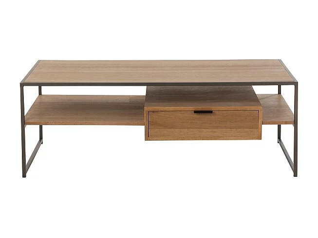 Meuble TV 1 Tiroir "Giuseppe" 120cm Naturel