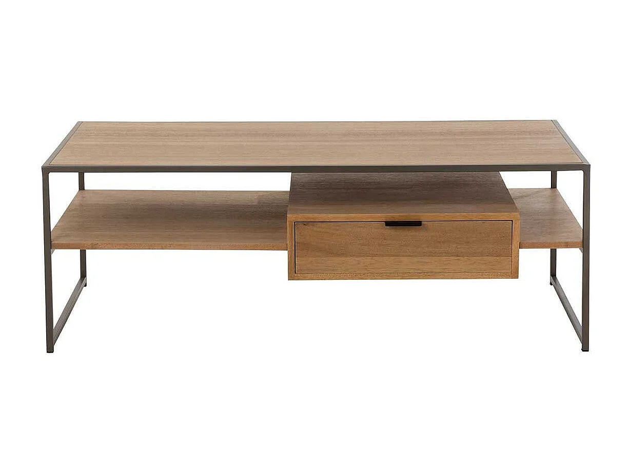 Meuble TV 1 Tiroir "Giuseppe" 120cm Naturel