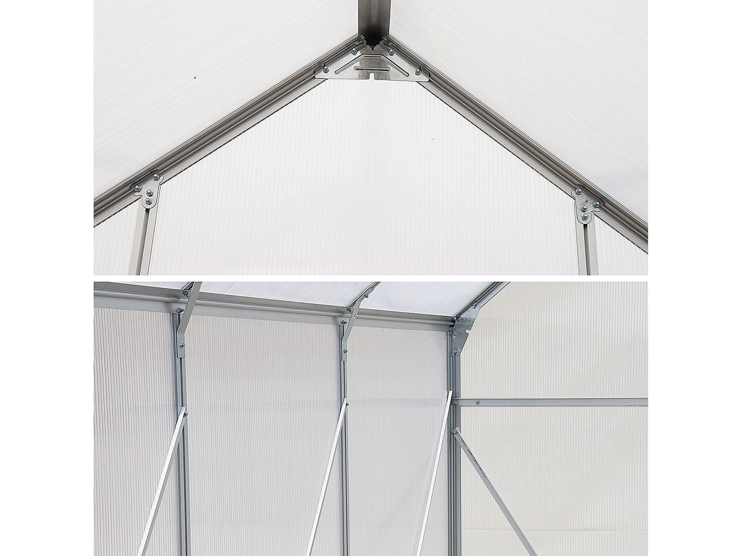 Serra da giardino in policarbonato 5m², trasparente