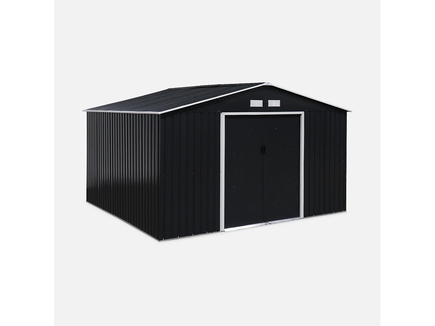 Casetta da giardino in metallo, 10.85m², antracite