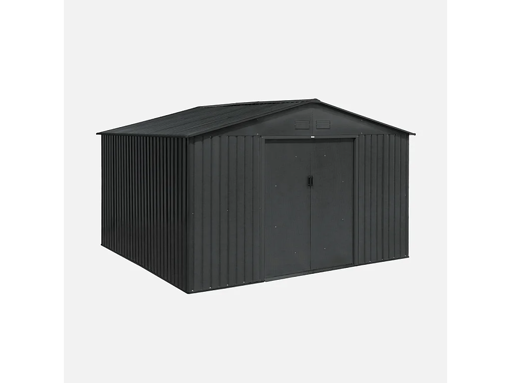 Casetta da giardino in metallo, 10.85m², antracite