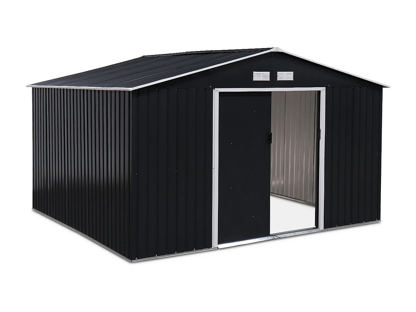 Casetta da giardino in metallo, 10.85m², antracite
