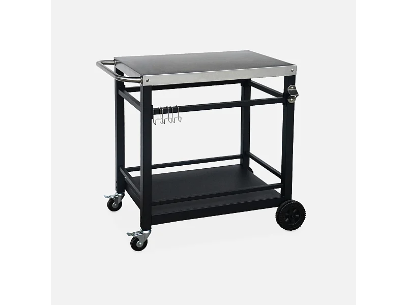 Carrello per barbecue, nero