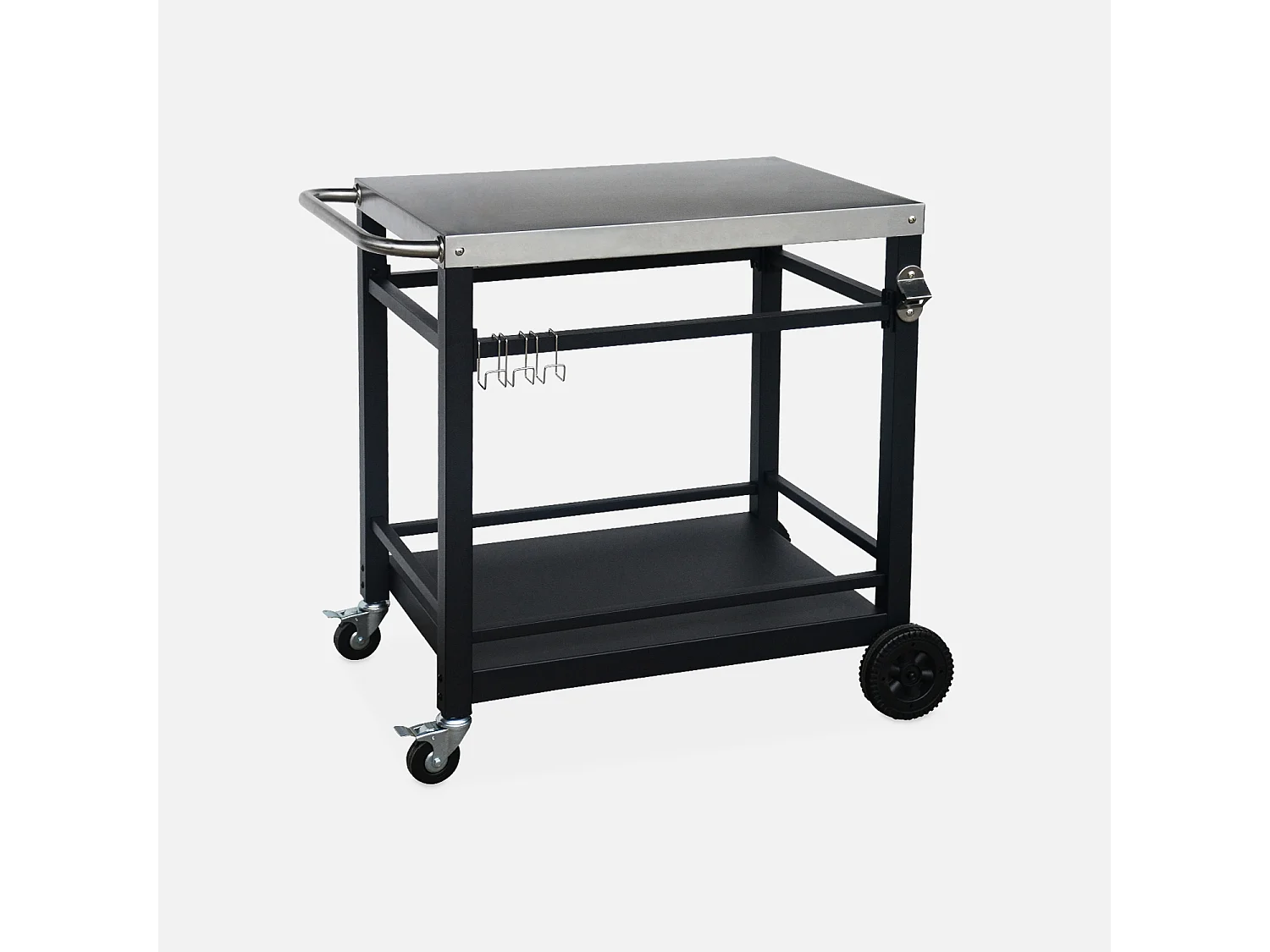 Carrello per barbecue, nero