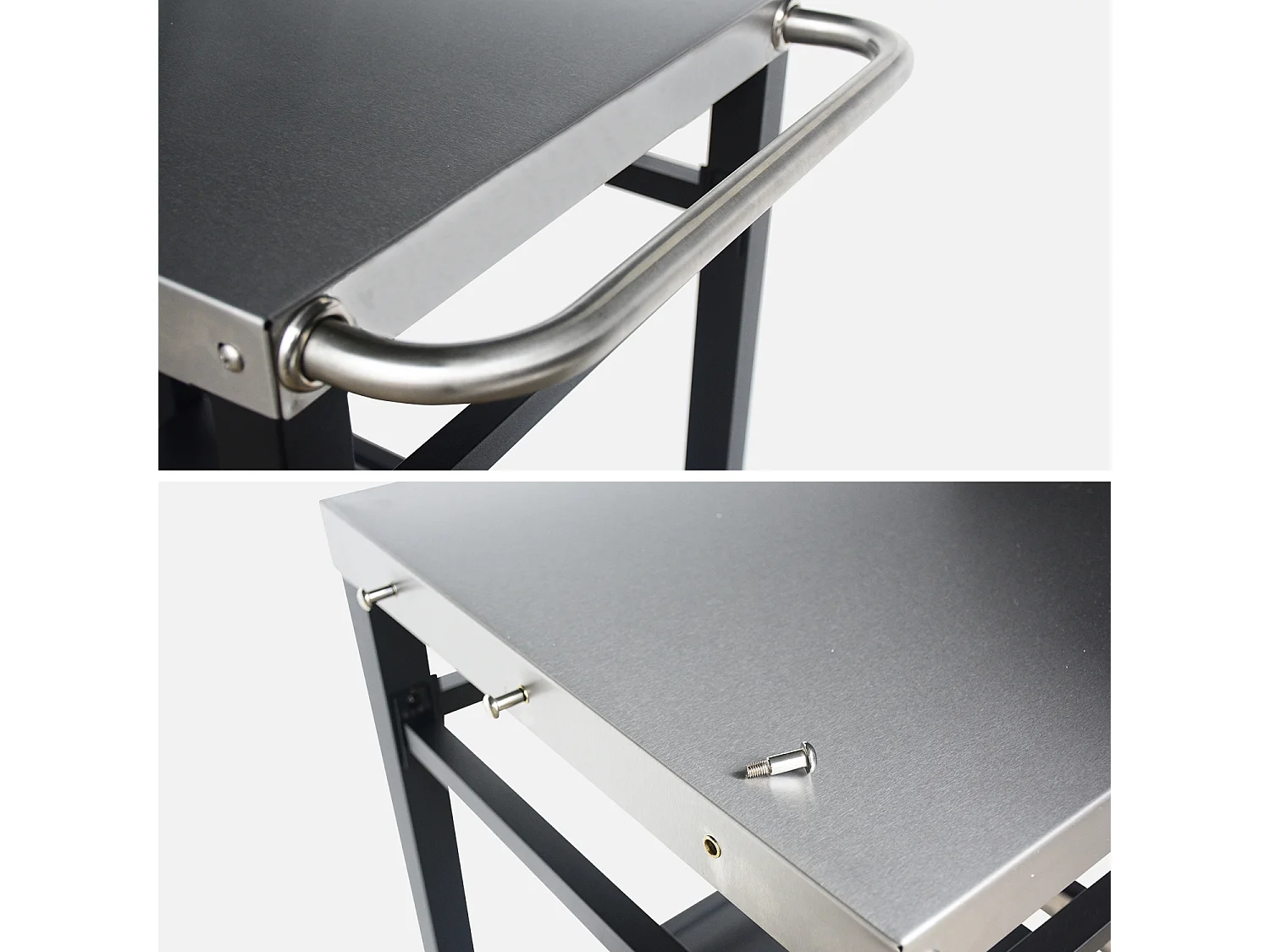 Carrello per barbecue, nero