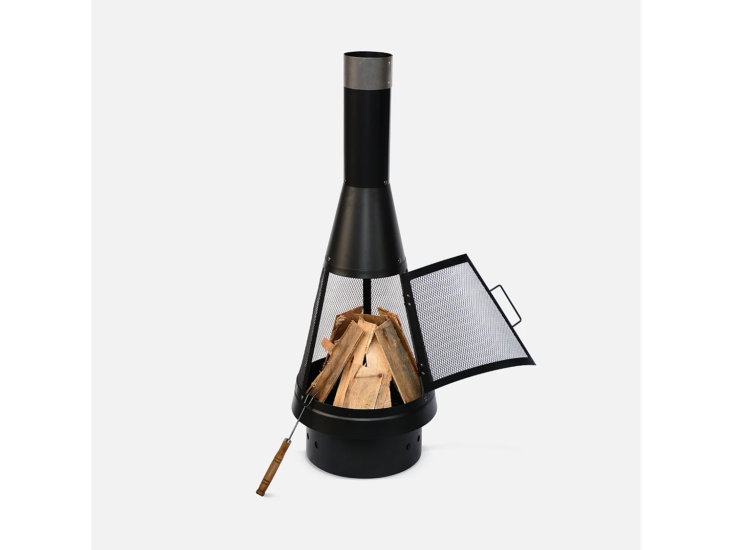 Brasero  - Lipari noir - Chauffage extérieur. feu de bois. brasier