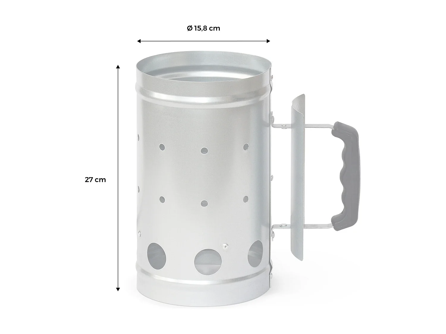 Cheminée d’allumage pour barbecue charbon de bois - allume braises démarrage rapide