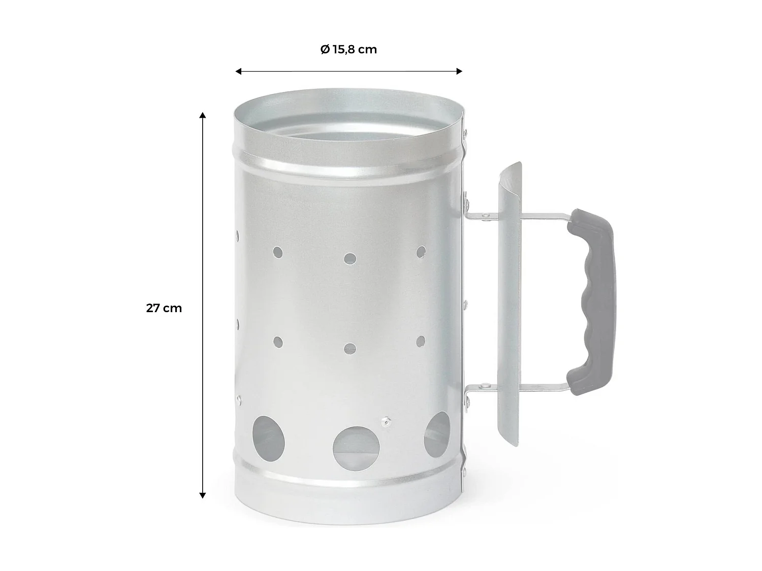 Cheminée d’allumage pour barbecue charbon de bois - allume braises démarrage rapide