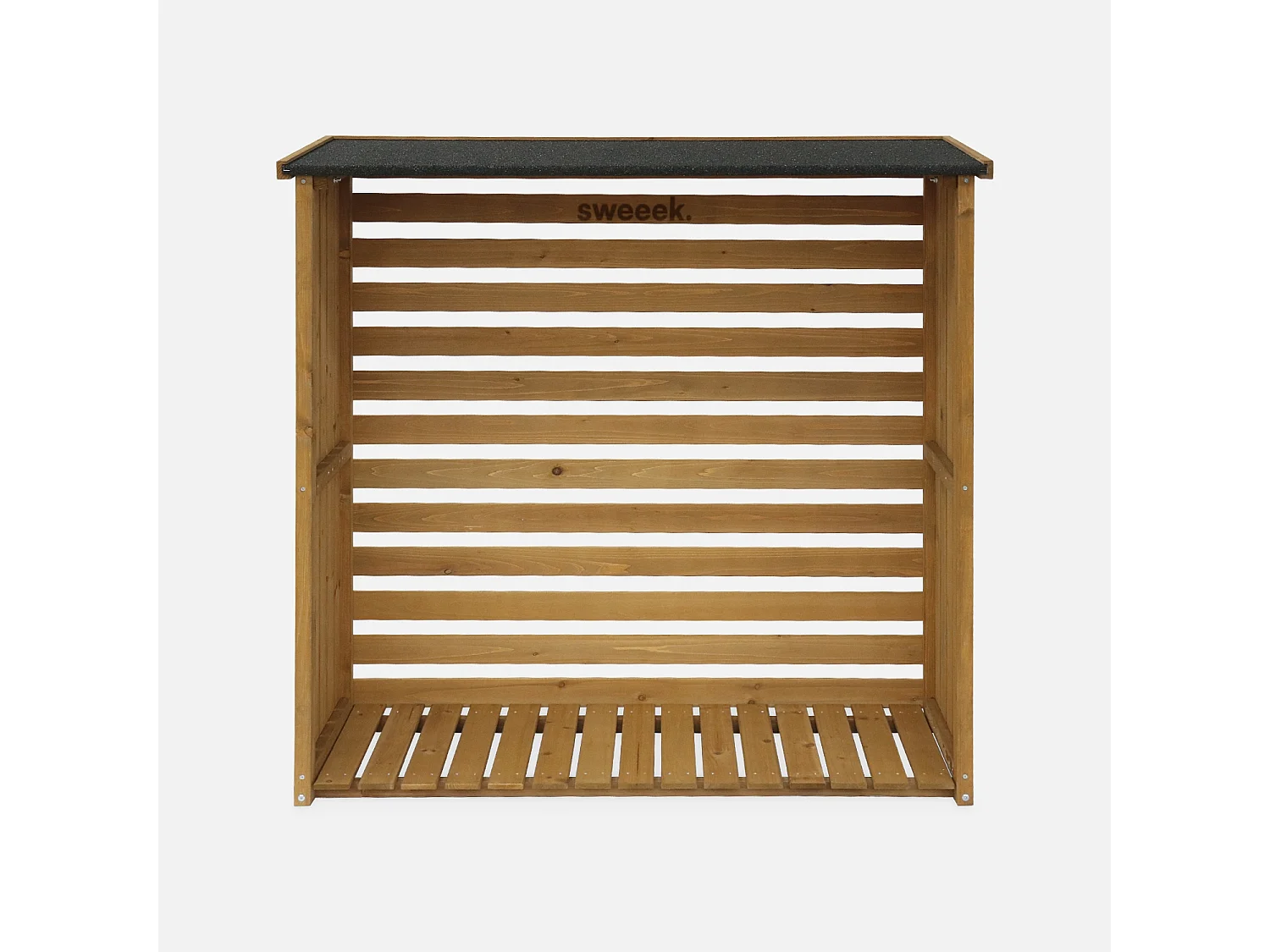 Abri buches. en bois. 120x45x120cm. avec toiture et plancher