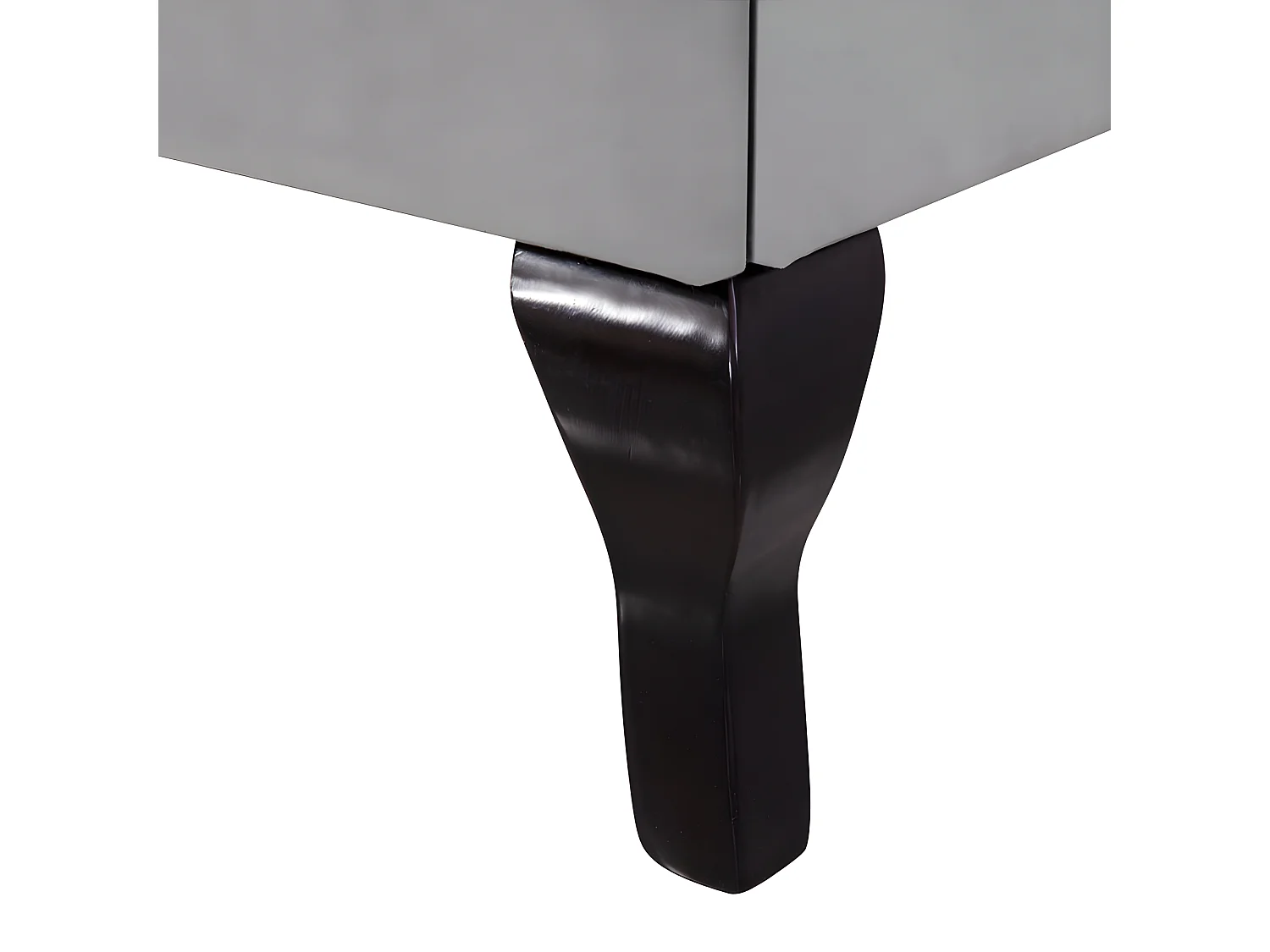 Gestoffeerd bed 90x200cm in fluweel met verstelbaar hoofdeinde + lattenbodem - Grijs