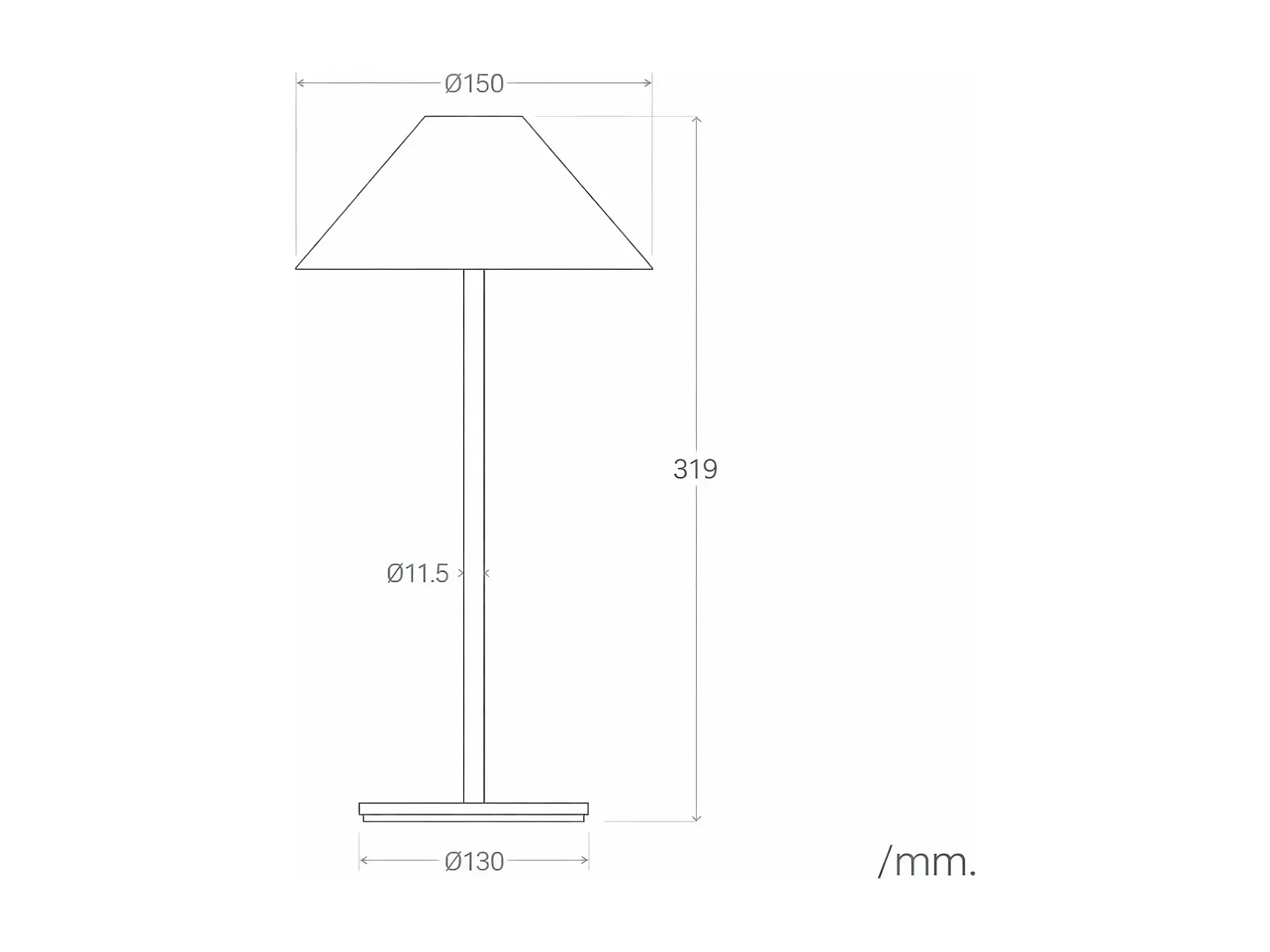 Lampe à Poser LED 3W Portable Extérieure avec Batterie Rechargeable USB Kivuli  Beige