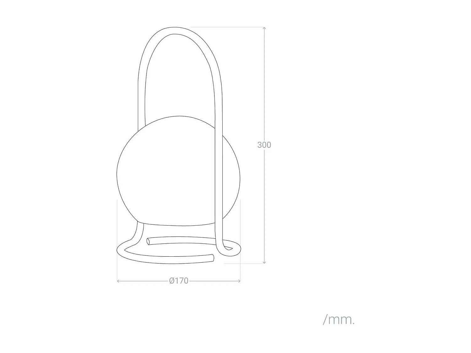 Lámpara de Mesa Exterior LED Portátil de Metal con Batería USB Recargable Mkono Negro