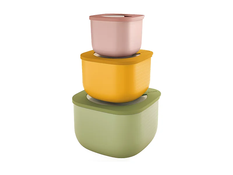 Lot de 3 boites hermétiques basses