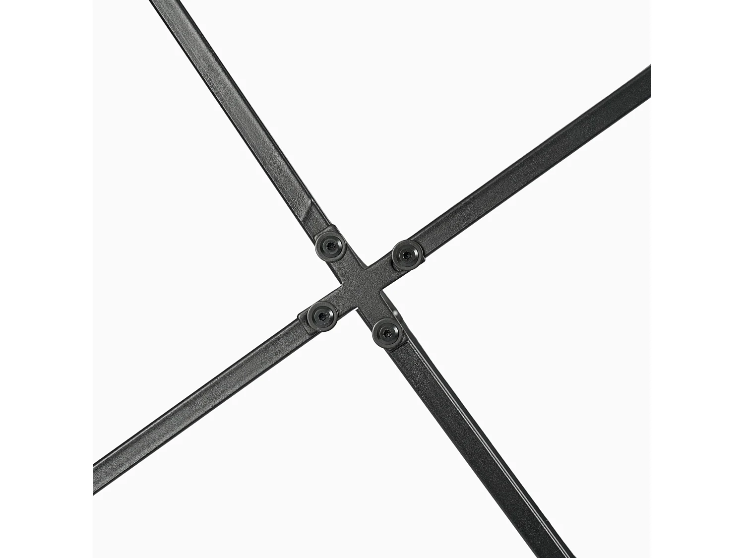 Ensemble table basse ronde plateau en bois pieds en métal HEAL A