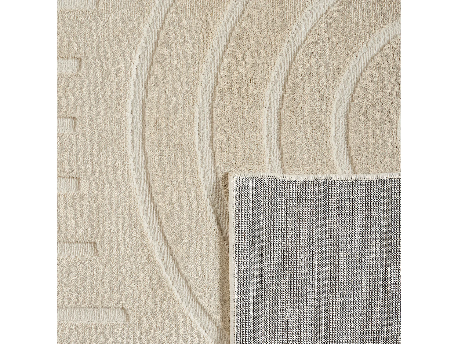 Tapis de salon - arc de cercle - crème - Bloom - 200x280