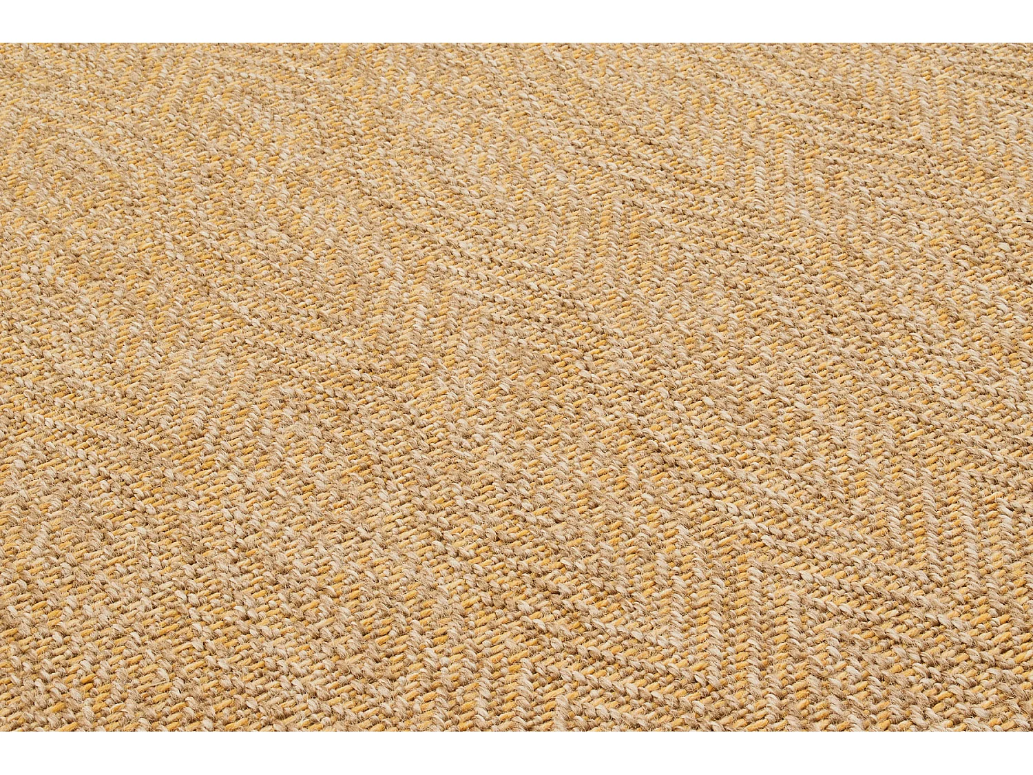 Tapis de salon - intérieur extérieur - Nature -  aspect Jute - Jaune - 200x290 cm