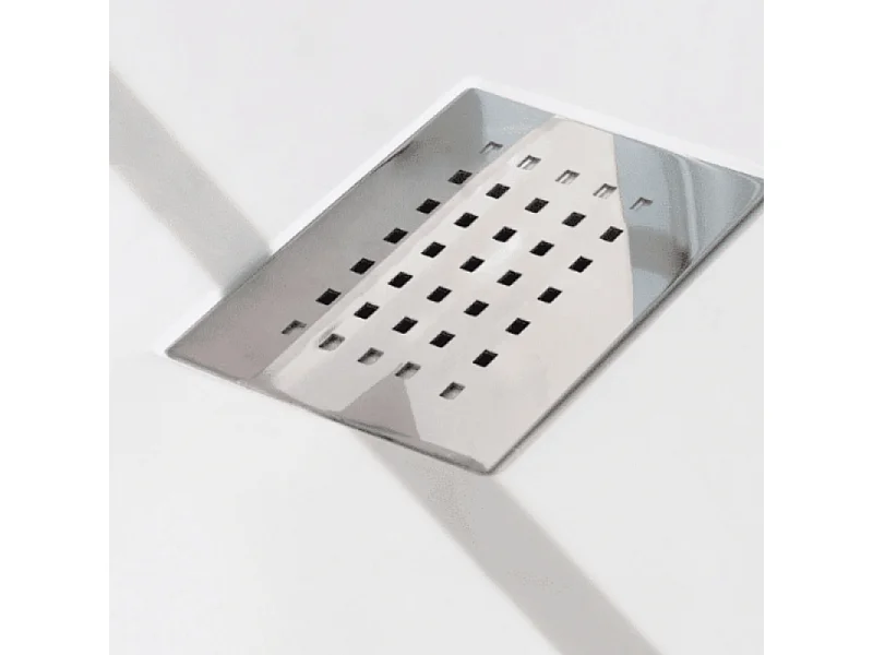 Receveur de douche KINEDO Kinesurf biotec rectangle Blanc 150 x 90 x 4 bonde centre longueur