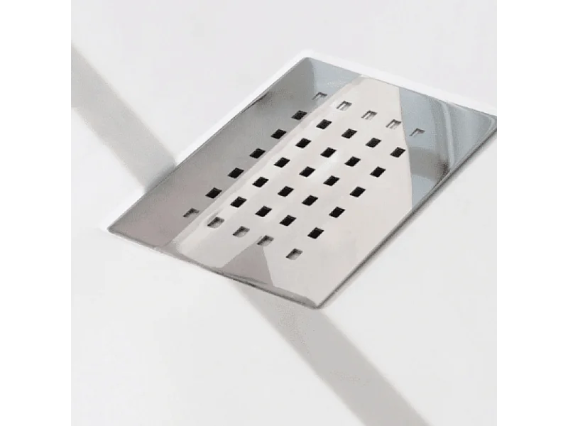 Receveur de douche KINEDO Kinesurf biotec rectangle Blanc 150 x 90 x 4 bonde centre longueur