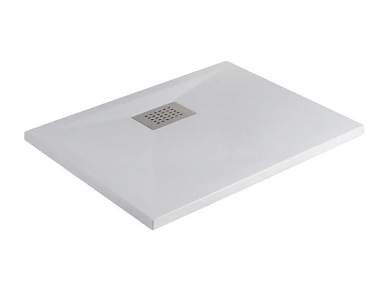 Receveur de douche KINEDO Kinesurf biotec rectangle Blanc 150 x 90 x 4 bonde centre longueur