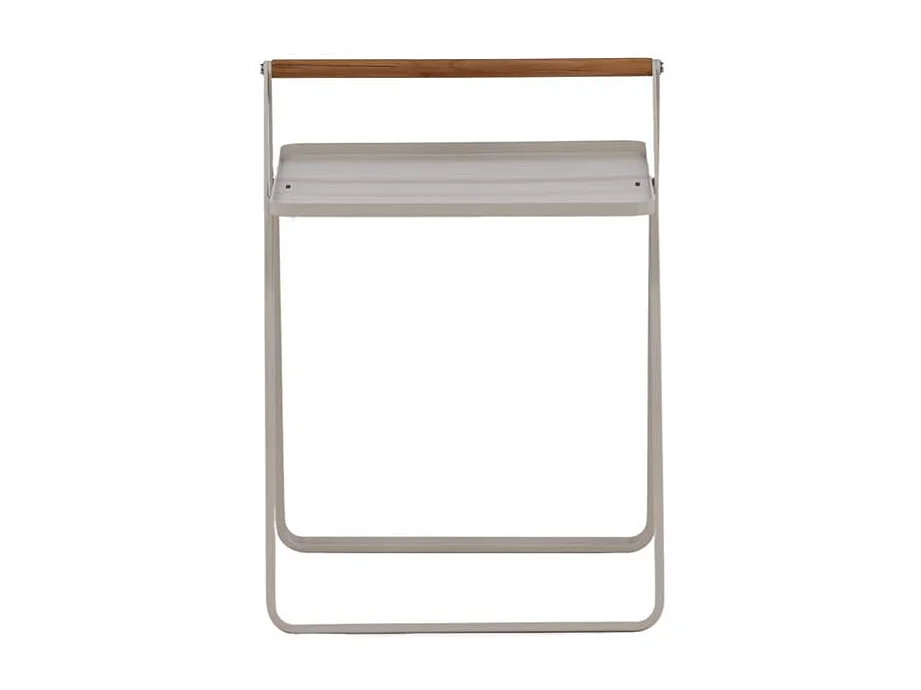 Mesa auxiliar Clarin beige.