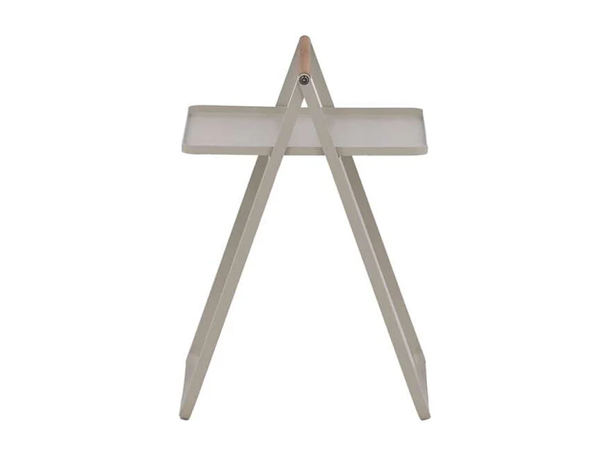 Mesa auxiliar Clarin beige.