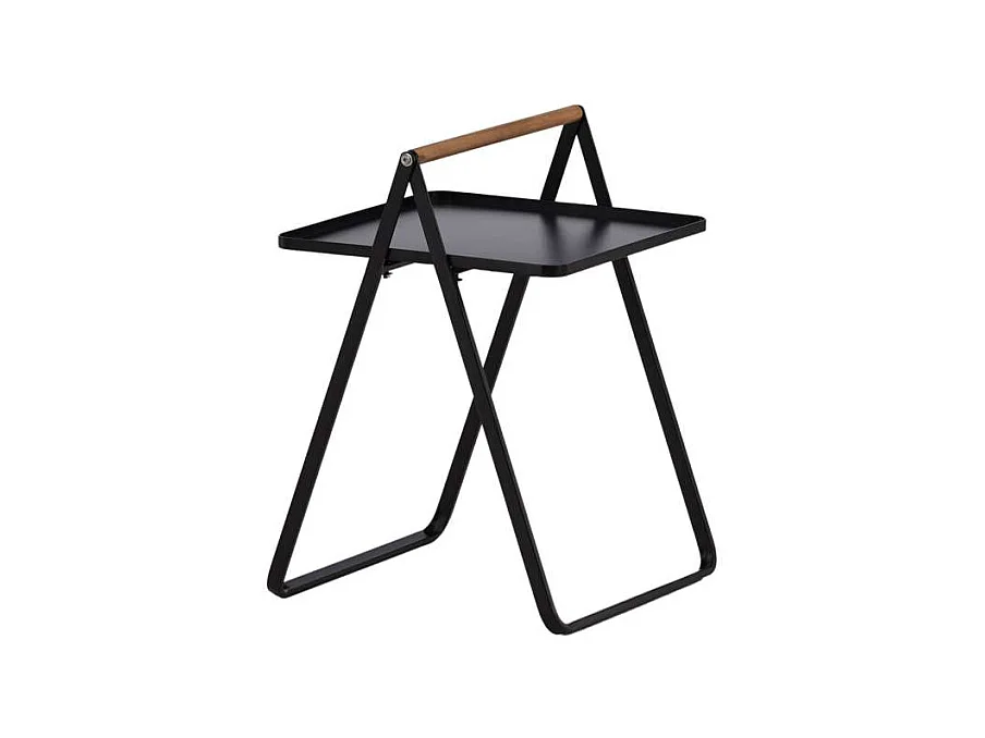 Table d'Appoint de Jardin "Clarin" 59cm Noir