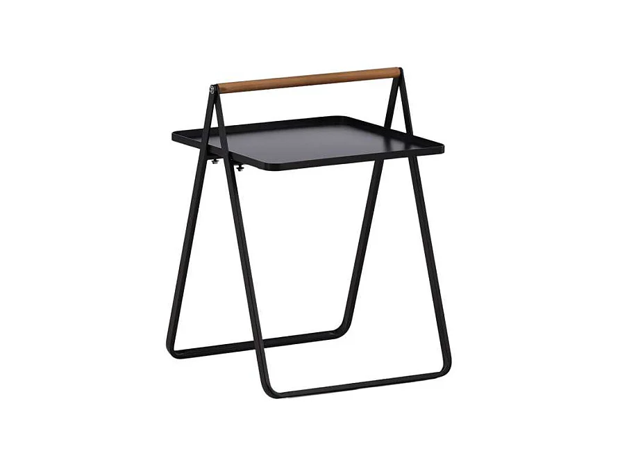 Table d'Appoint de Jardin "Clarin" 59cm Noir