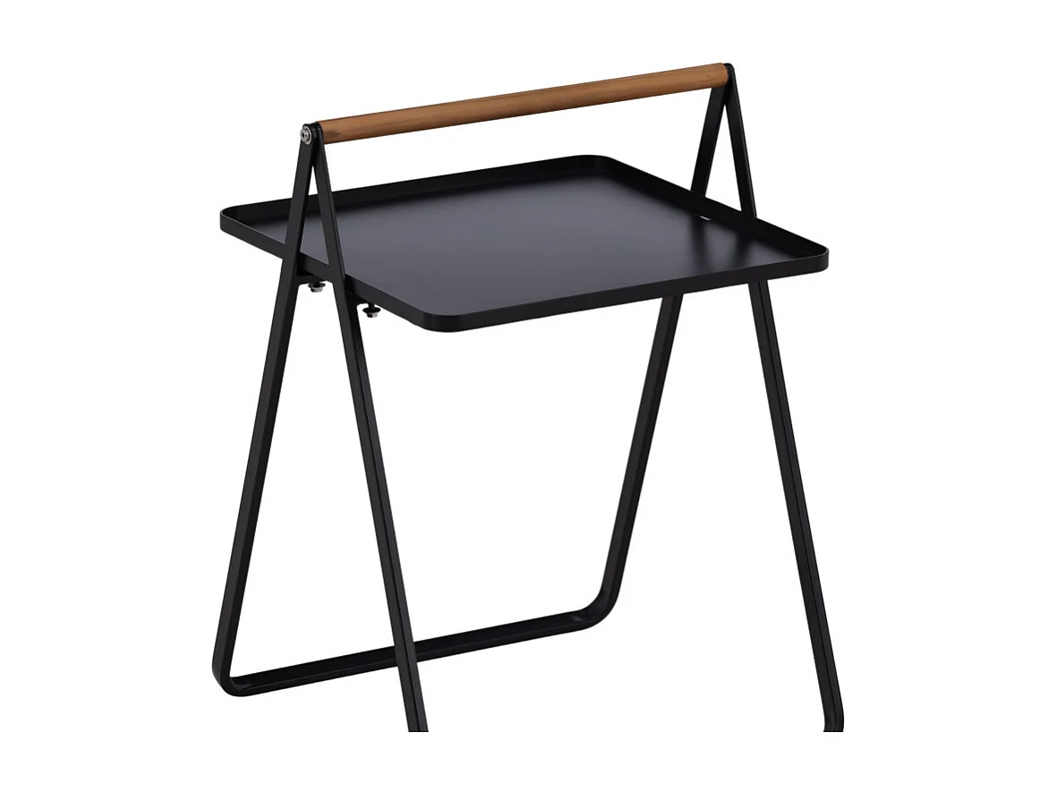Table d'Appoint de Jardin "Clarin" 59cm Noir