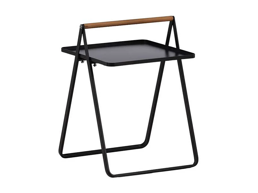 Table d'Appoint de Jardin "Clarin" 59cm Noir