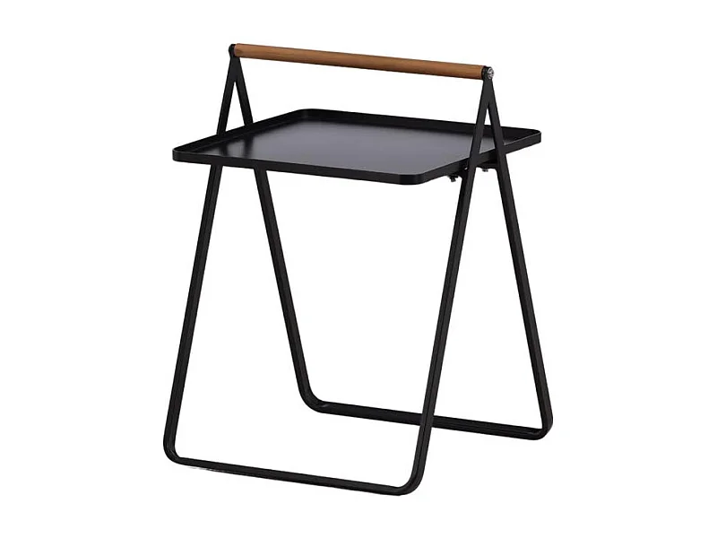 Table d'Appoint de Jardin "Clarin" 59cm Noir