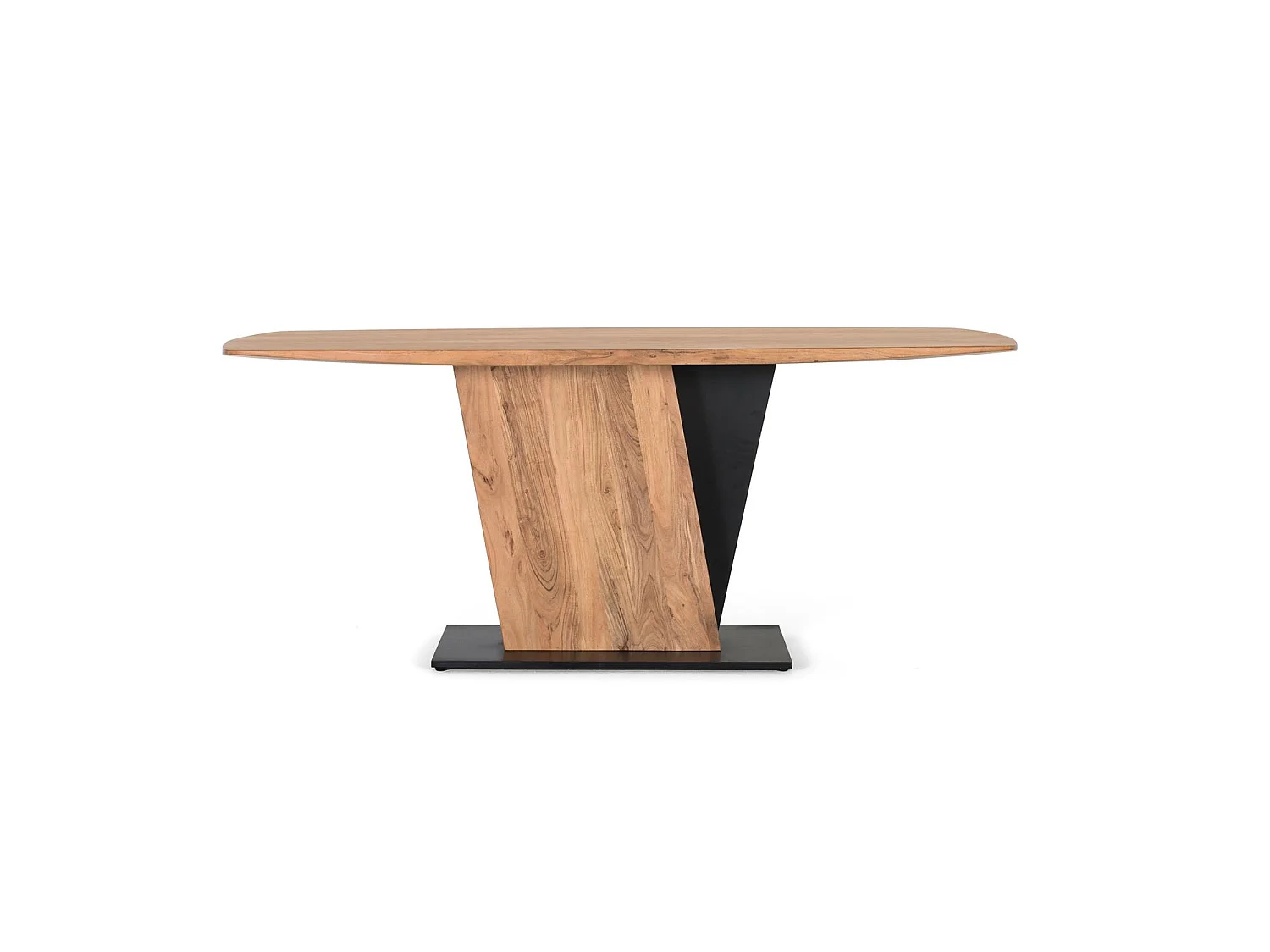 Tavoli da pranzo in legno massello di acacia, stile moderno e contemporaneo, 240 cm - 76x240x100
