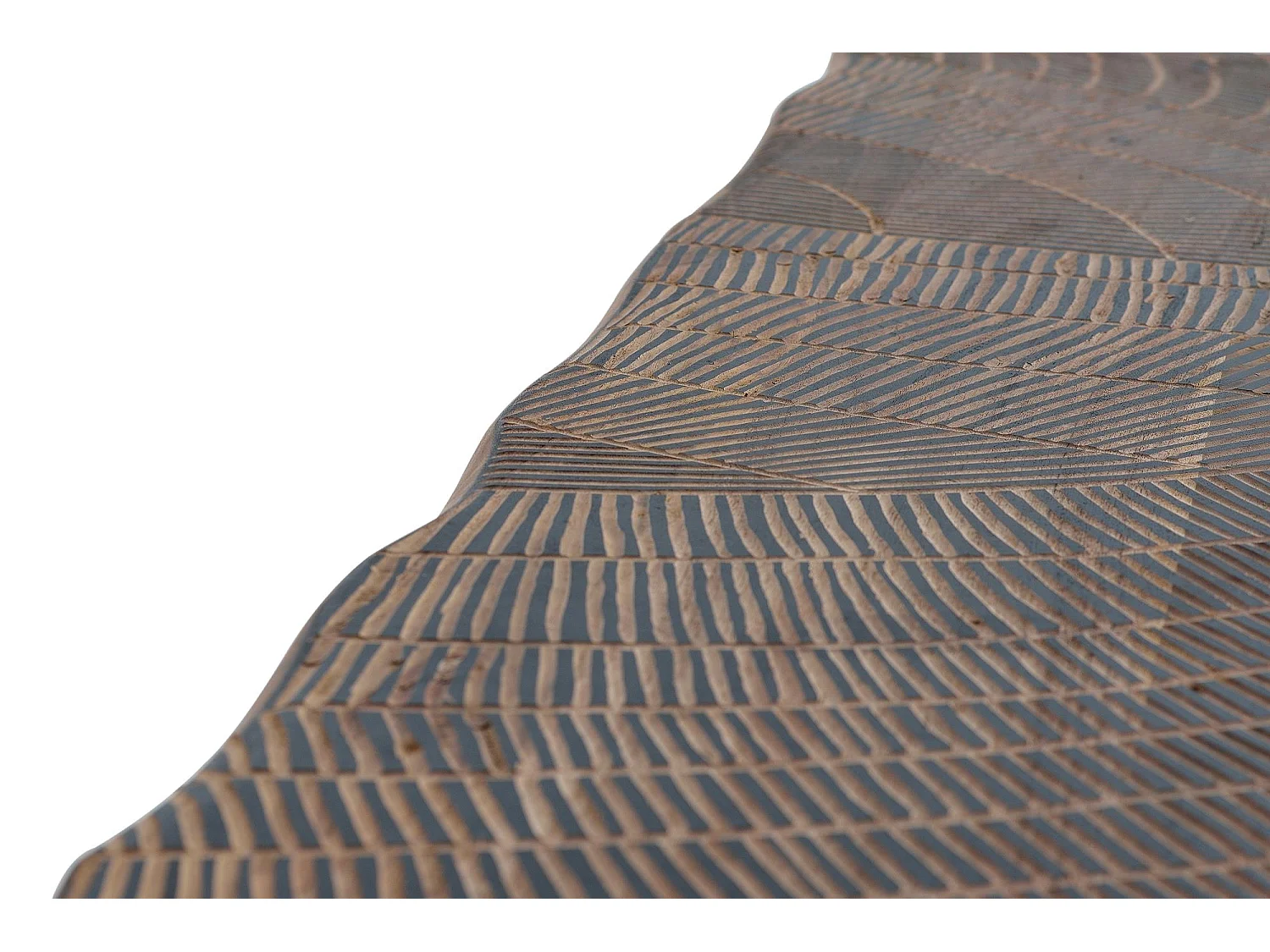 Esstisch aus natürlichem Akazienholz und schwarzen Metallbeinen Braun Giner und Colomer 78x90x180