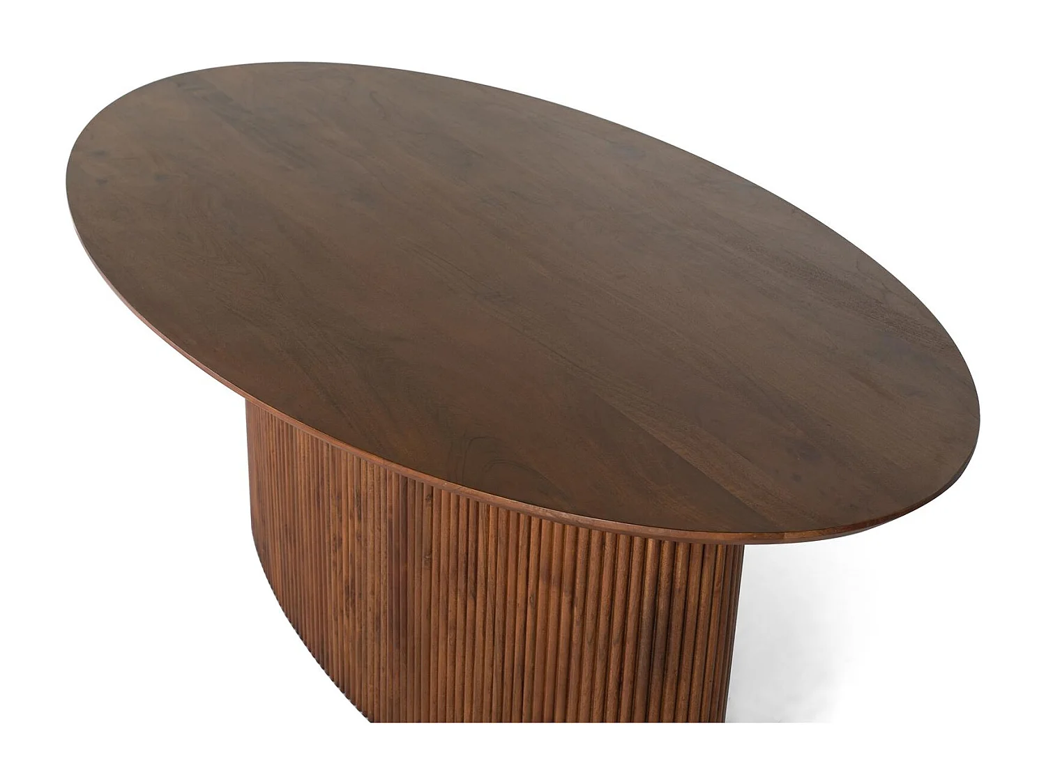 Table à manger ovale en bois d'acacia 200 cm