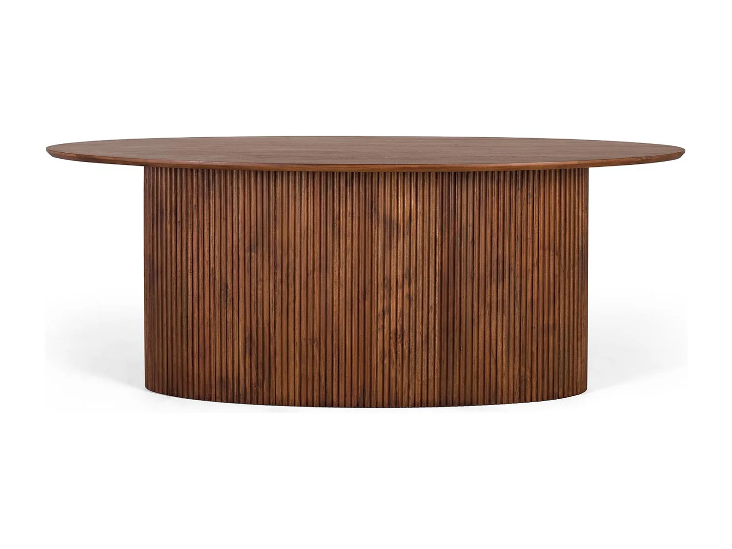 Mesa oval para presépio em madeira de acácia, 200 cm