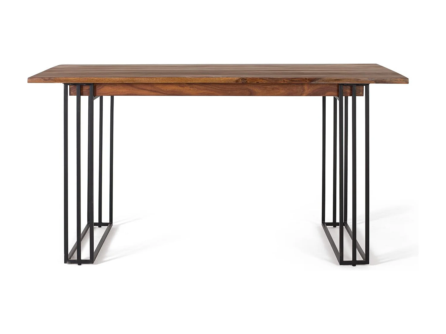 Table à manger bois palissandre et métal