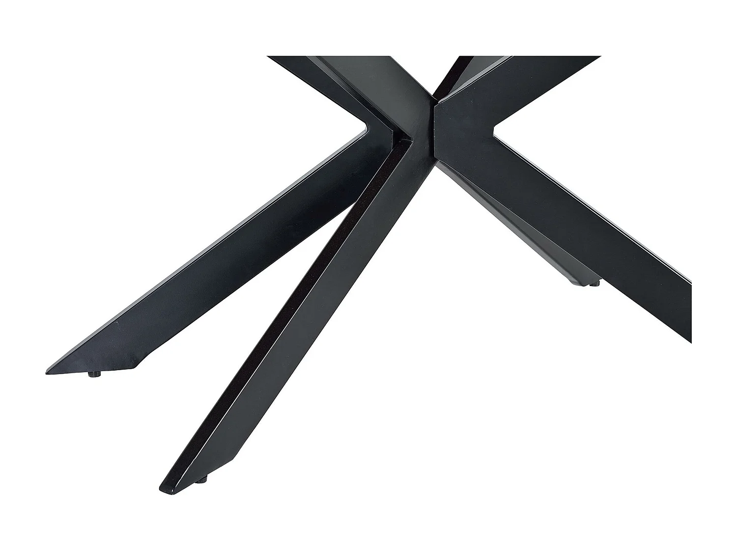 Mesa de jantar em madeira de acácia natural e pés em metal preto Multicolor.Giner y Colomer.78x90x180