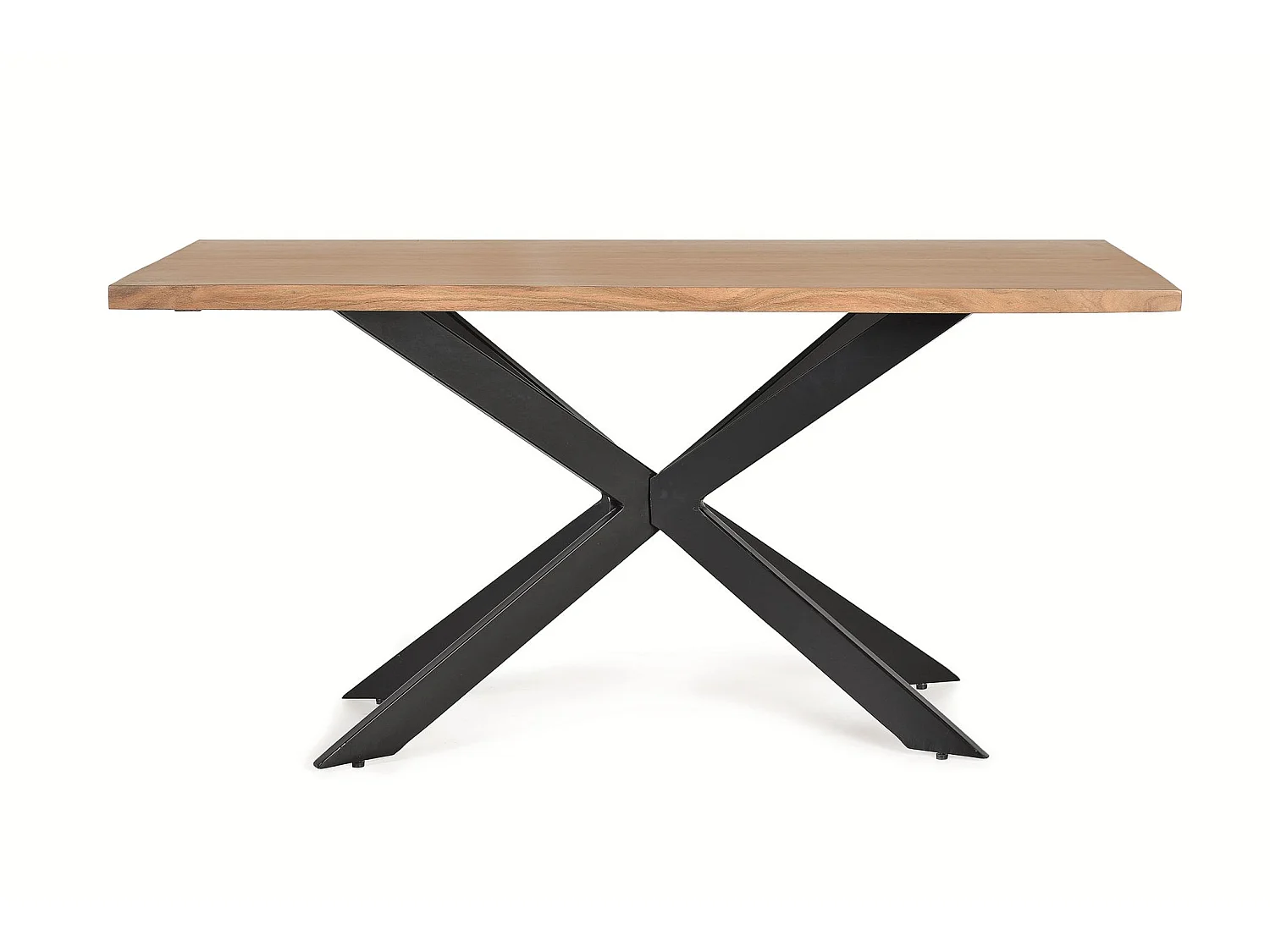 Stoły jadalne z drewna akacjowego, 180 cm, styl industrialny, 78x180x90