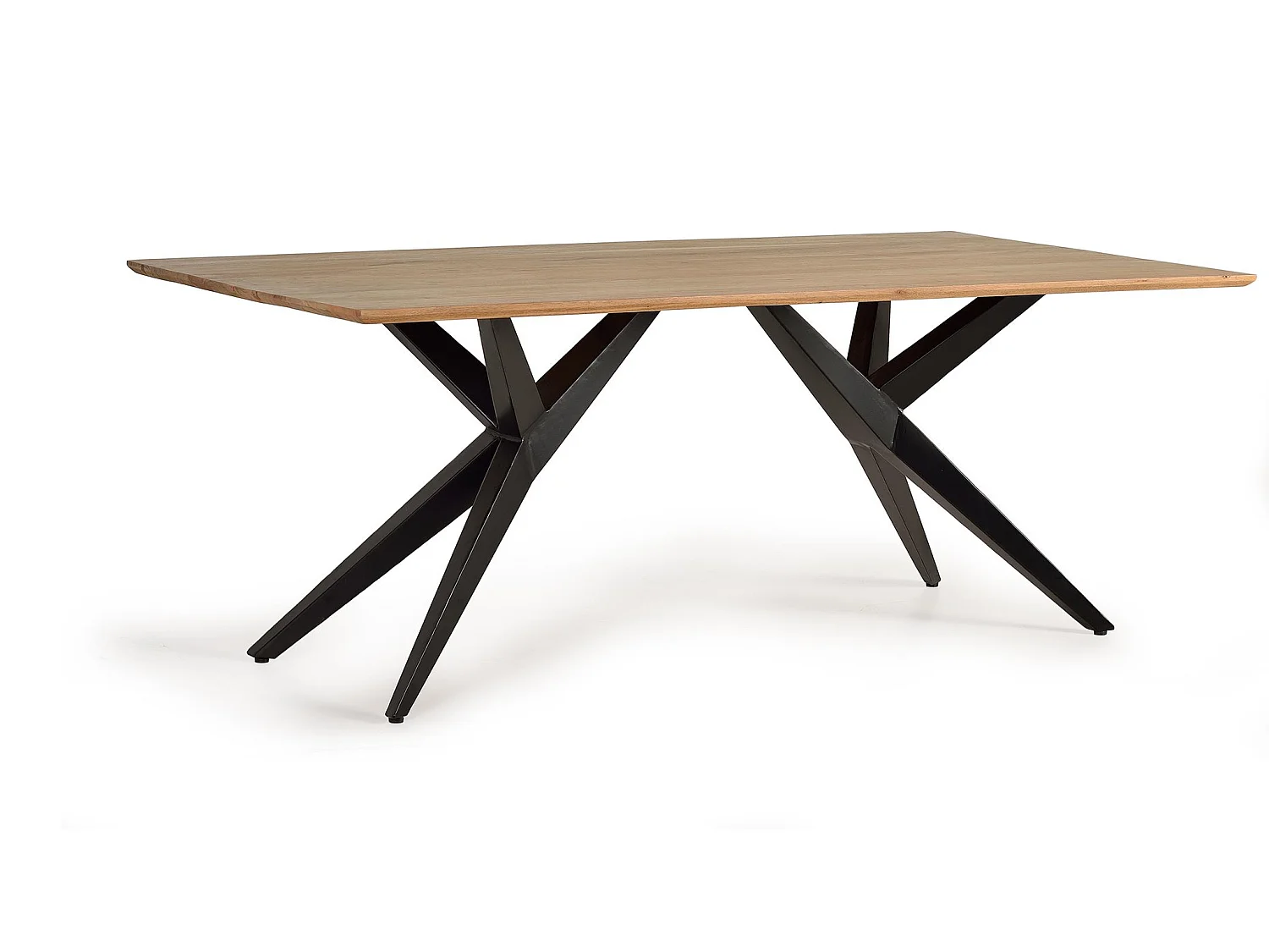 Stoły jadalne z drewna akacjowego, 180 cm, rustykalny styl industrialny, 76x180x90