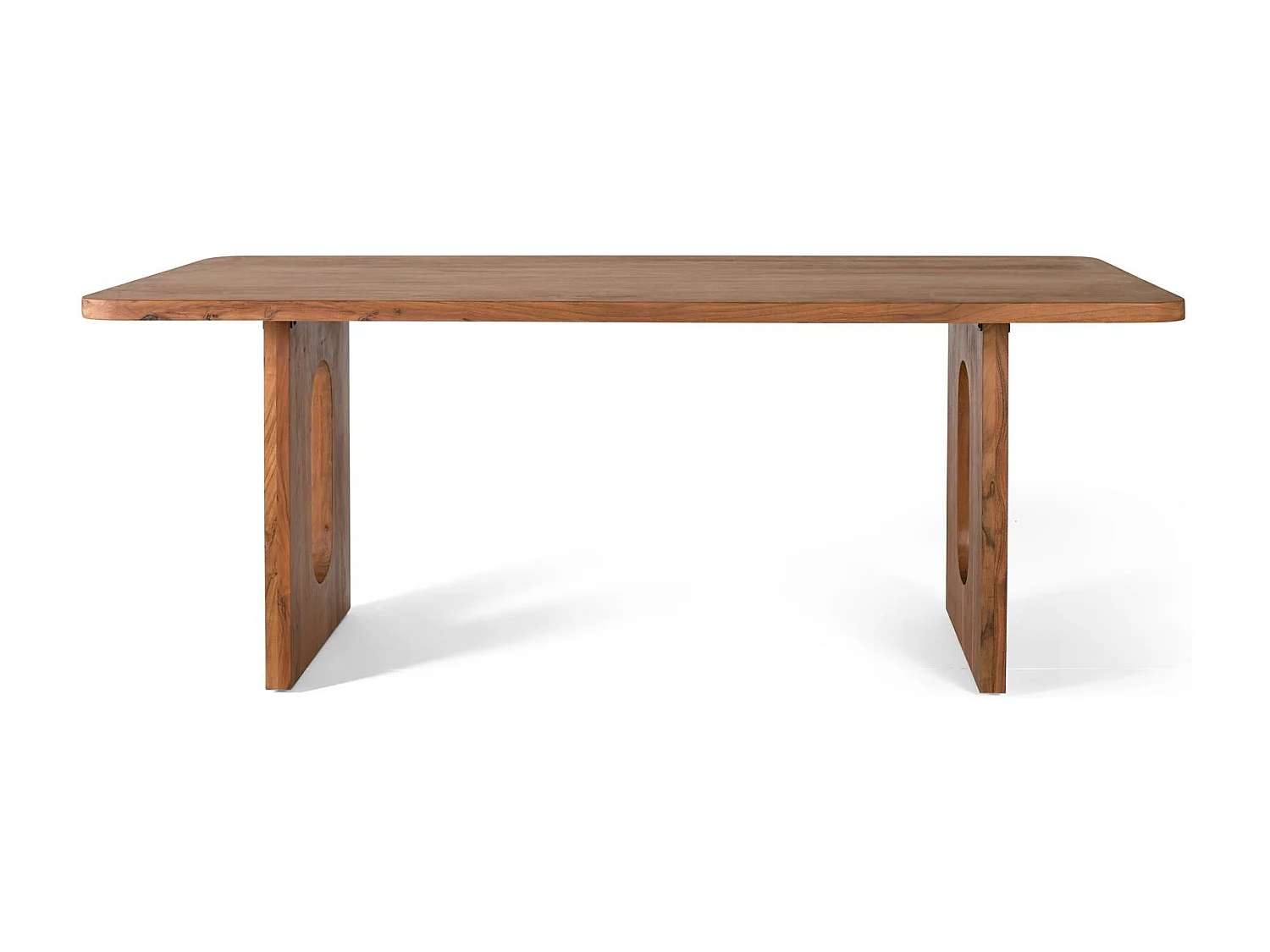 Table à manger 8 places en bois d'acacia 2 mètres