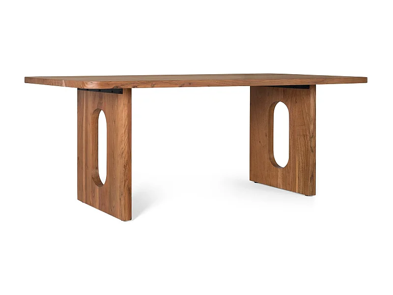 Table à manger 8 places en bois d'acacia 2 mètres