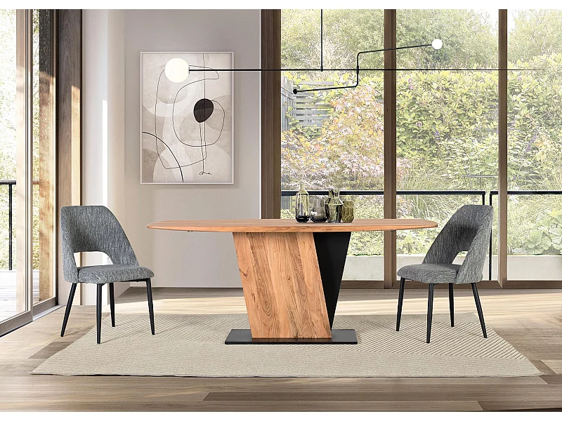 TAVOLO DA PRANZO IN LEGNO DI ACACIA Multicolor .76x90x190 Giner y Colomer