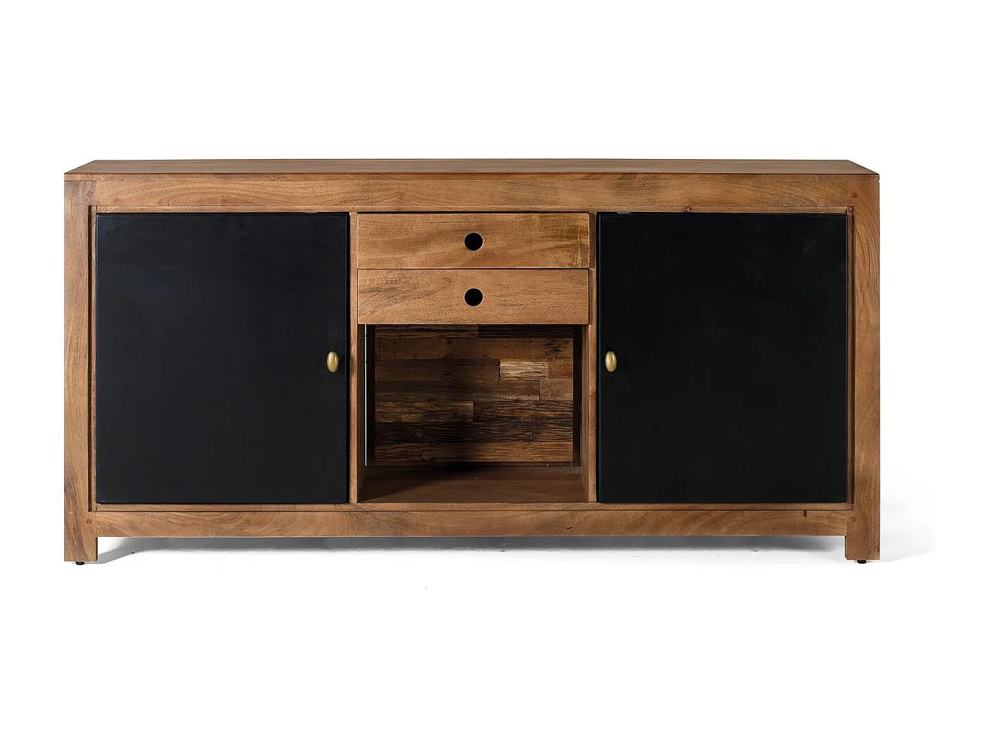 Buffet en bois manguier et métal noir